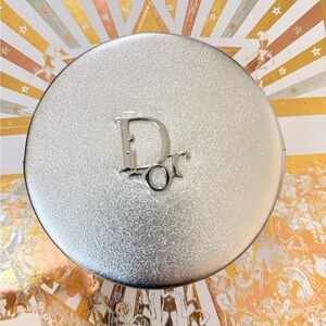 Dior Metallic Silver Pouch Vanity Case